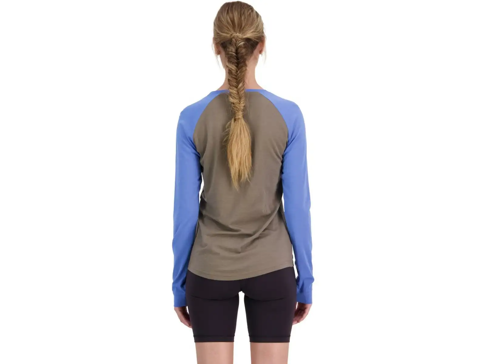 Mons Royale Icon Raglan WMNS damska koszulka dlugi rekaw Walnut/Cornflower