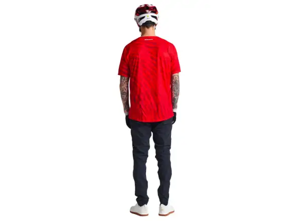 Troy Lee Designs Skyline Air SRAM męska koszulka z krótkim rękawem Fiery Red