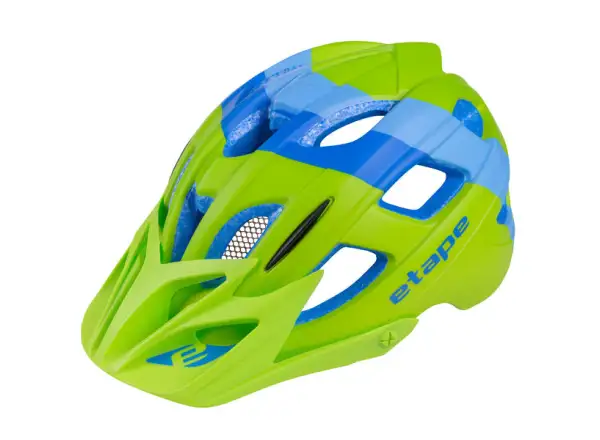 Etape Hero dziecięcy kask rowerowy zielony/niebieski matowy