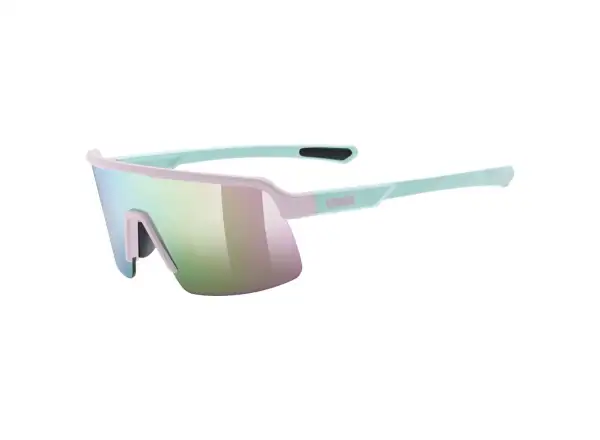 Uvex Dyrt JR. okulary dziecięce Pink/Green Matt/Mirror Pink