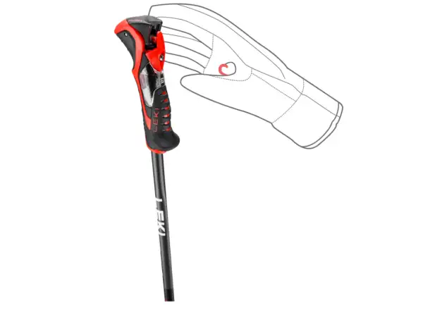 Leki Airfoil 3D narciarskie kijki Black/Dark Anthracite
