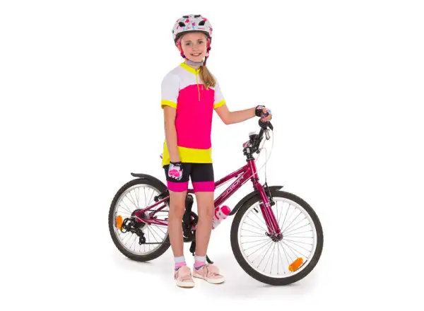 Etape Pluto Light dziecięcy kask rowerowy biała/różowa matowa