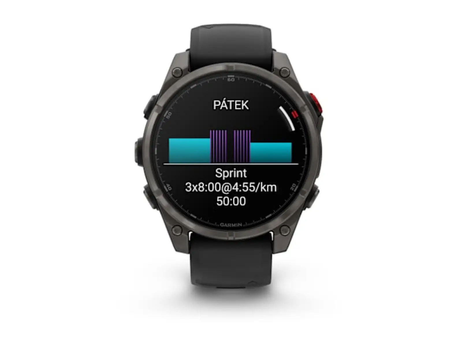 Garmin fenix 8 Pro 47 mm AMOLED Sapphire inteligentny zegarek Titanium Graphite/Black