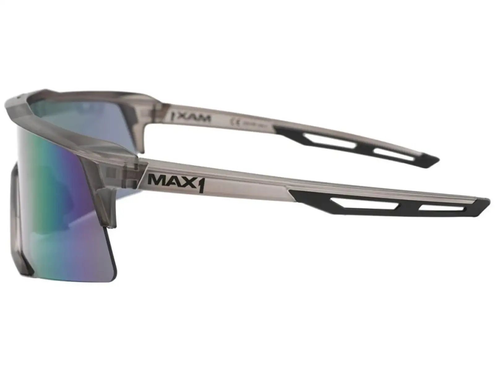Max1 Thunder sportowe okulary matowa/przezroczysta