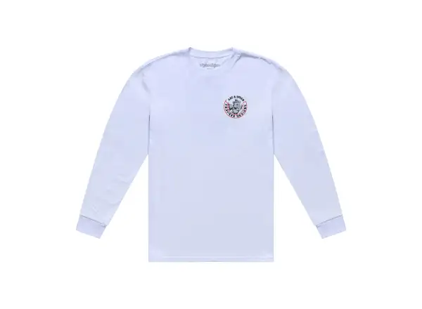 Troy Lee Designs Carb Club męska koszulka z długim rękawem White