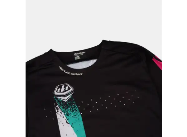 Troy Lee Designs Sprint Full Pull dziecięca koszulka z długim rękawem Black