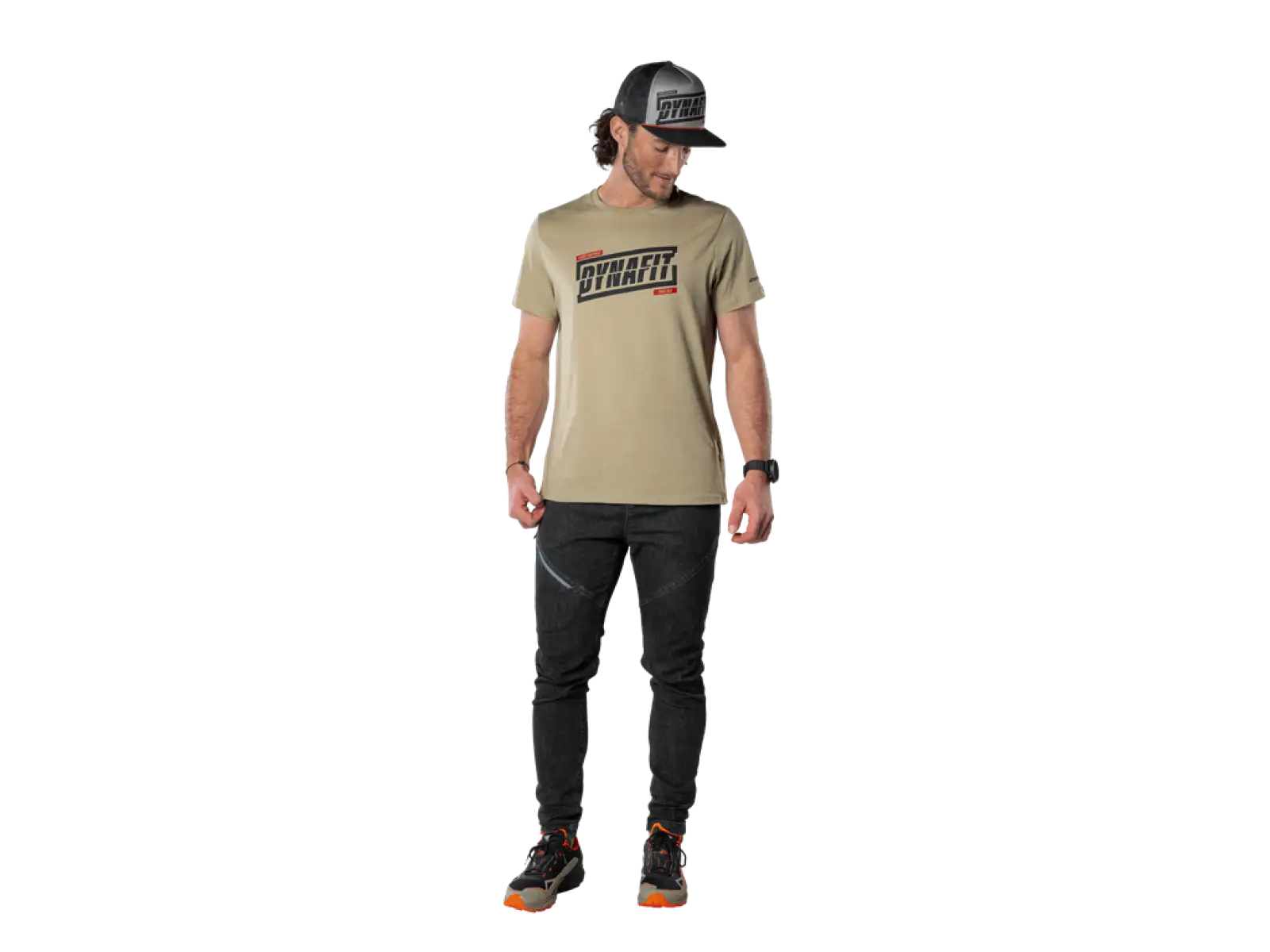 Dynafit Graphic Cotton męska koszulka krótki rękaw Rock Khaki/Tabloid