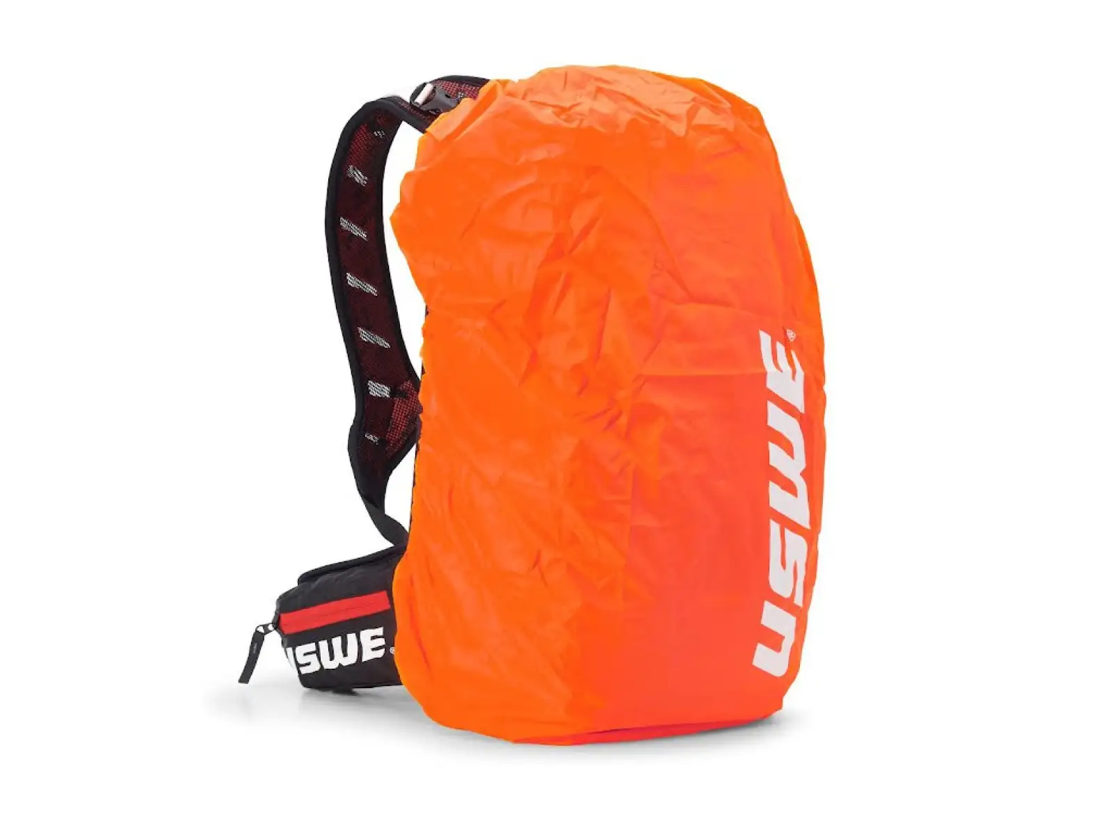 USWE Flow 16 plecak z ochraniaczem kręgosłupa Black/Red 16 l