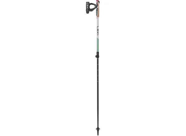 Leki Spin Shark kije trekkingowe White/SmokeGreen rozm.100-130 cm