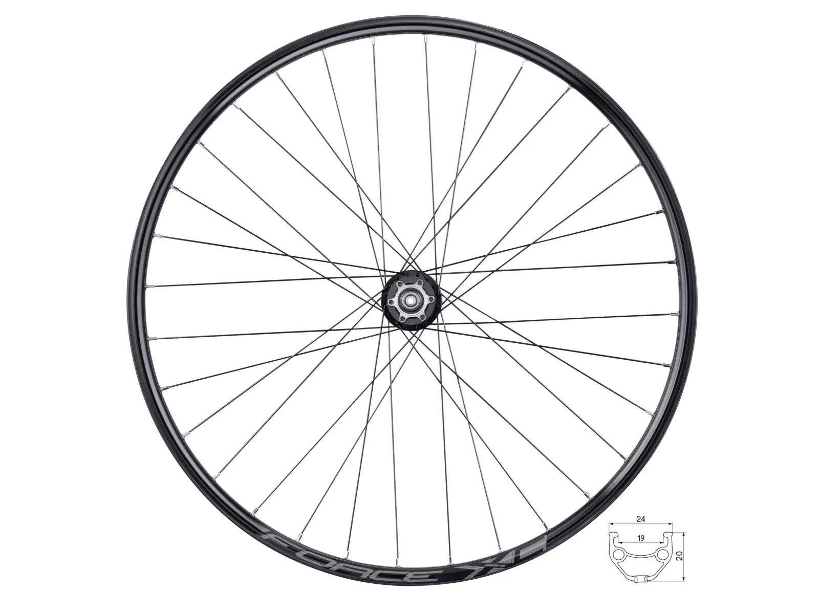 Force XC Disc 29" przednie koło z piastą Force F80450