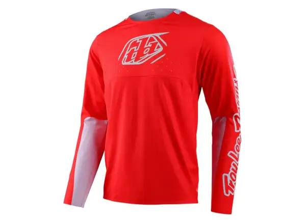 Troy Lee Designs Sprint męska koszulka z długim rękawem Icon Race Red