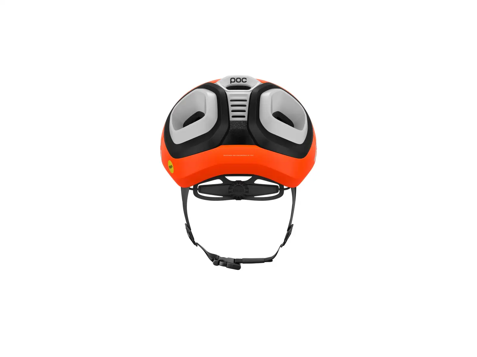 POC Amidal kask szosowy Fluo. Orange Matt/Uranium Black Matt/Hydrogen White Matt