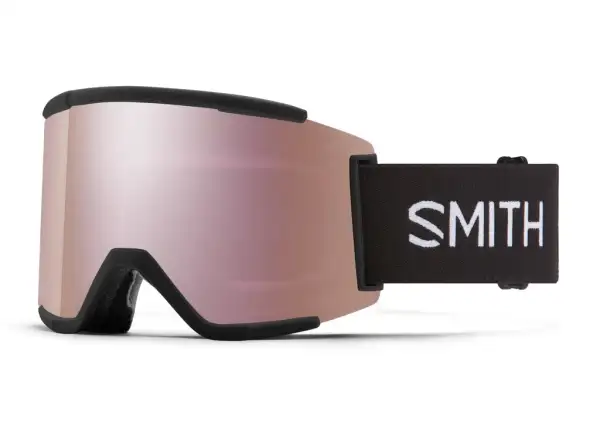 Smith Squad XL gogle narciarskie Black / ChromaPop Sun Black Gold Mirror + ChromaPop Storm Rose Flash