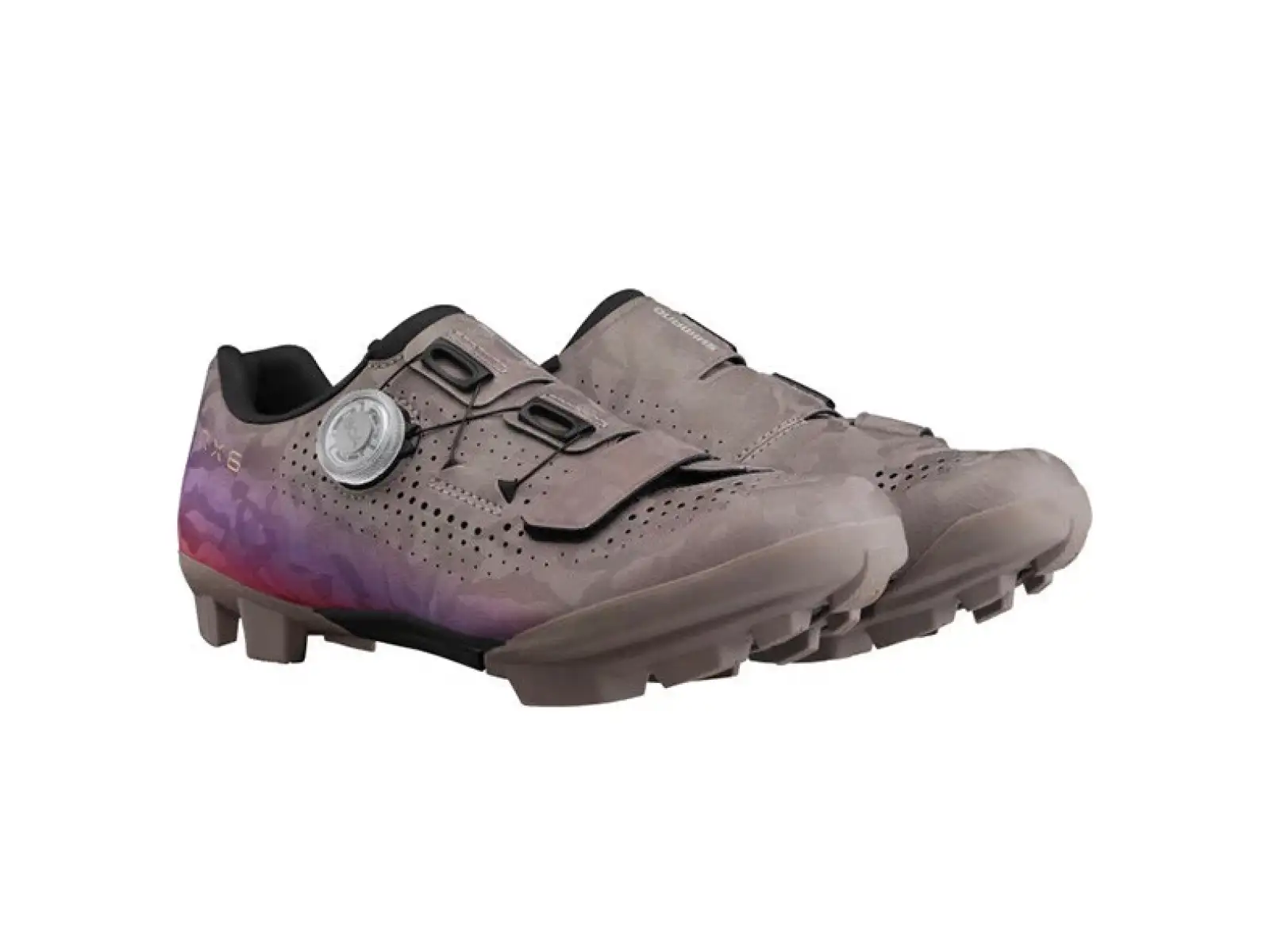 Shimano SH-RX600 damskie gravel buty szare/lila