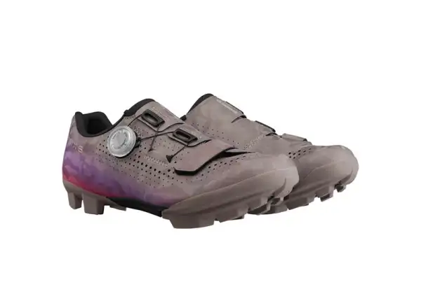 Shimano SH-RX600 damskie gravel buty szare/lila