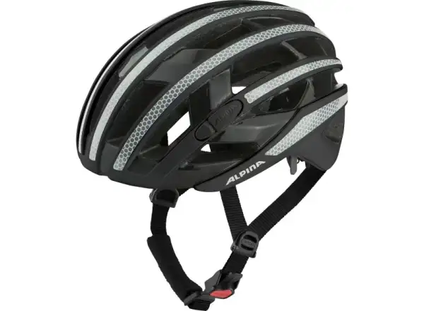 Alpina Ravel Reflective kask Black Gloss