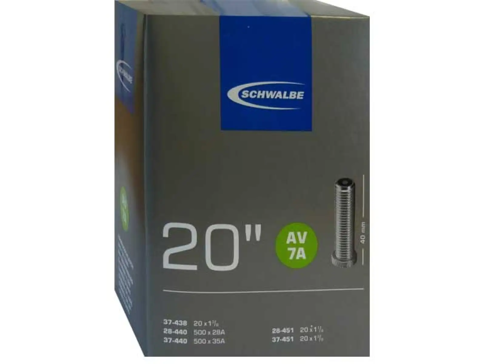 Schwalbe dętka MTB 20x1 1/8 - 1 3/8" (Nr.7)