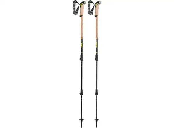Leki Sherpa kijki trekkingowe Dark Anthracite/Neon/Yellow roz. 110-145 cm