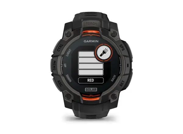 Garmin Instinct 3 Solar 45 mm smartwatch czarny/czarny pasek