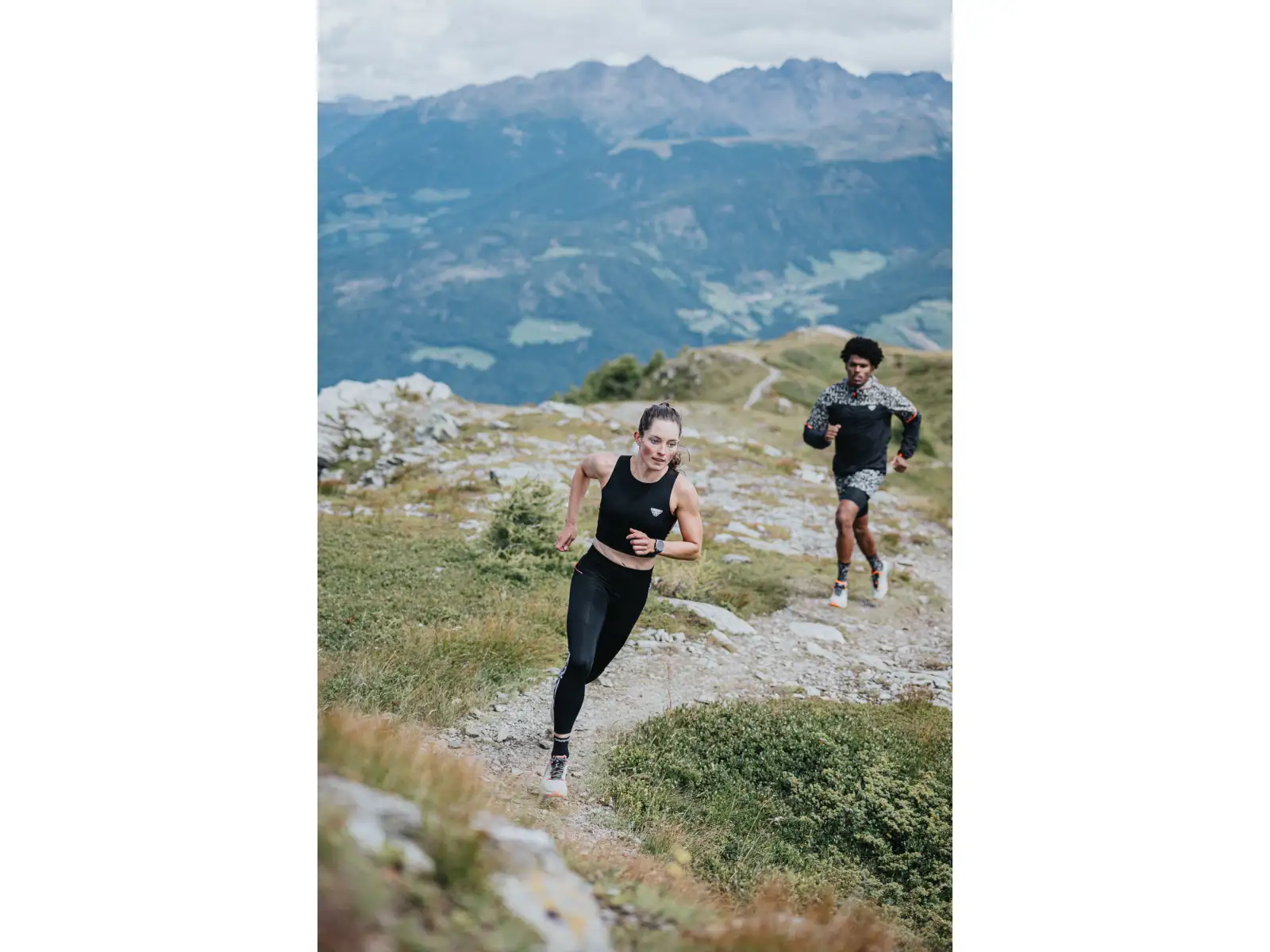 Dynafit Trail 7/8 damskie legginsy do biegania Black Out/Overcast
