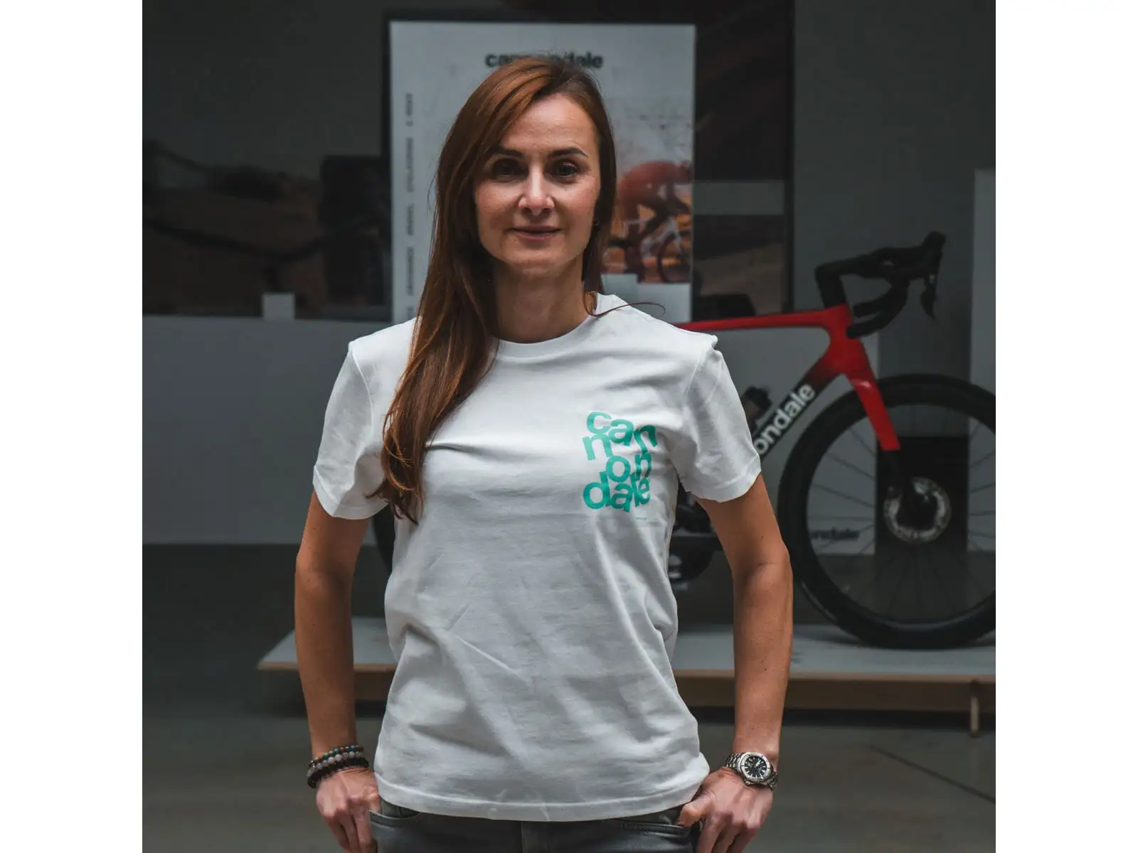 Cannondale Lifestyle koszulka krótki rękaw White/Turquosie