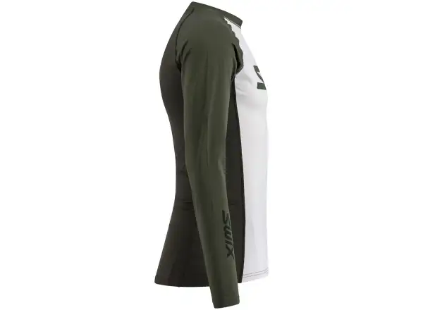 Swix RaceX Dry męska koszulka długi rękaw Bright White/Olive