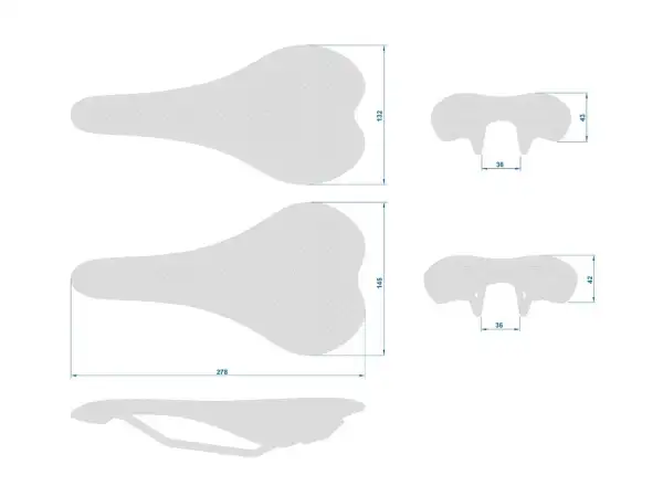 Ritchey Comp Streem siodło 278x132 mm