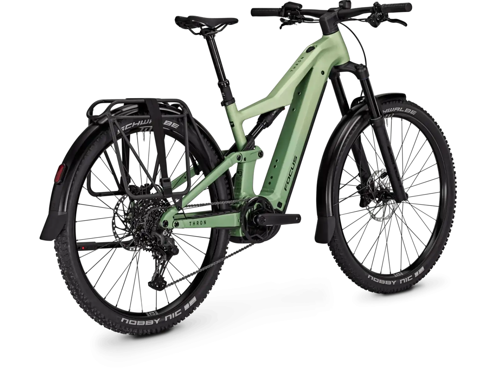 Focus THRON 7 EQP 720Wh w pełni amortyzowany rower elektryczny Mintgrey / Artichokegreen