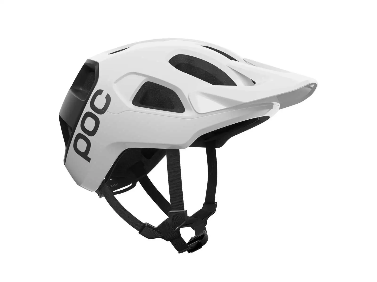 POC Cularis kask Hydrogen White/Uranium Black Matt/Logo
