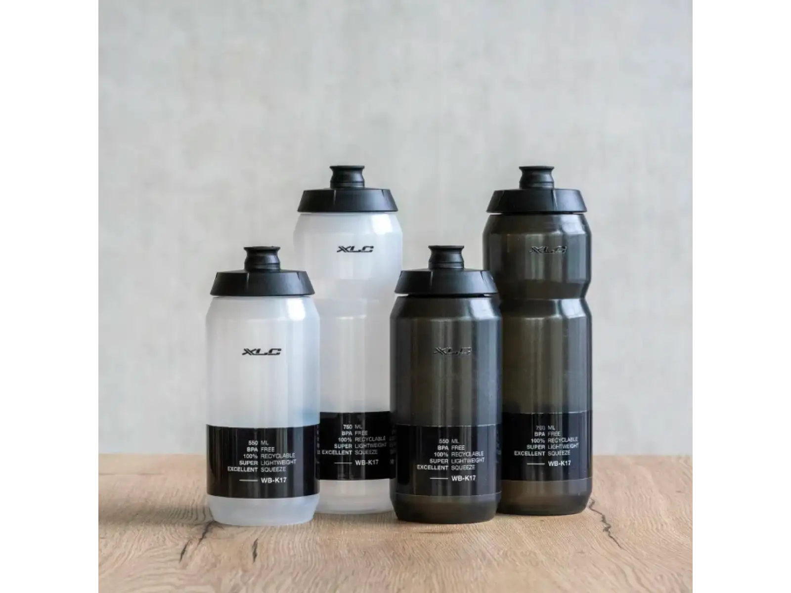 XLC WB-K17 butelka 750 ml przezroczysty/czarny