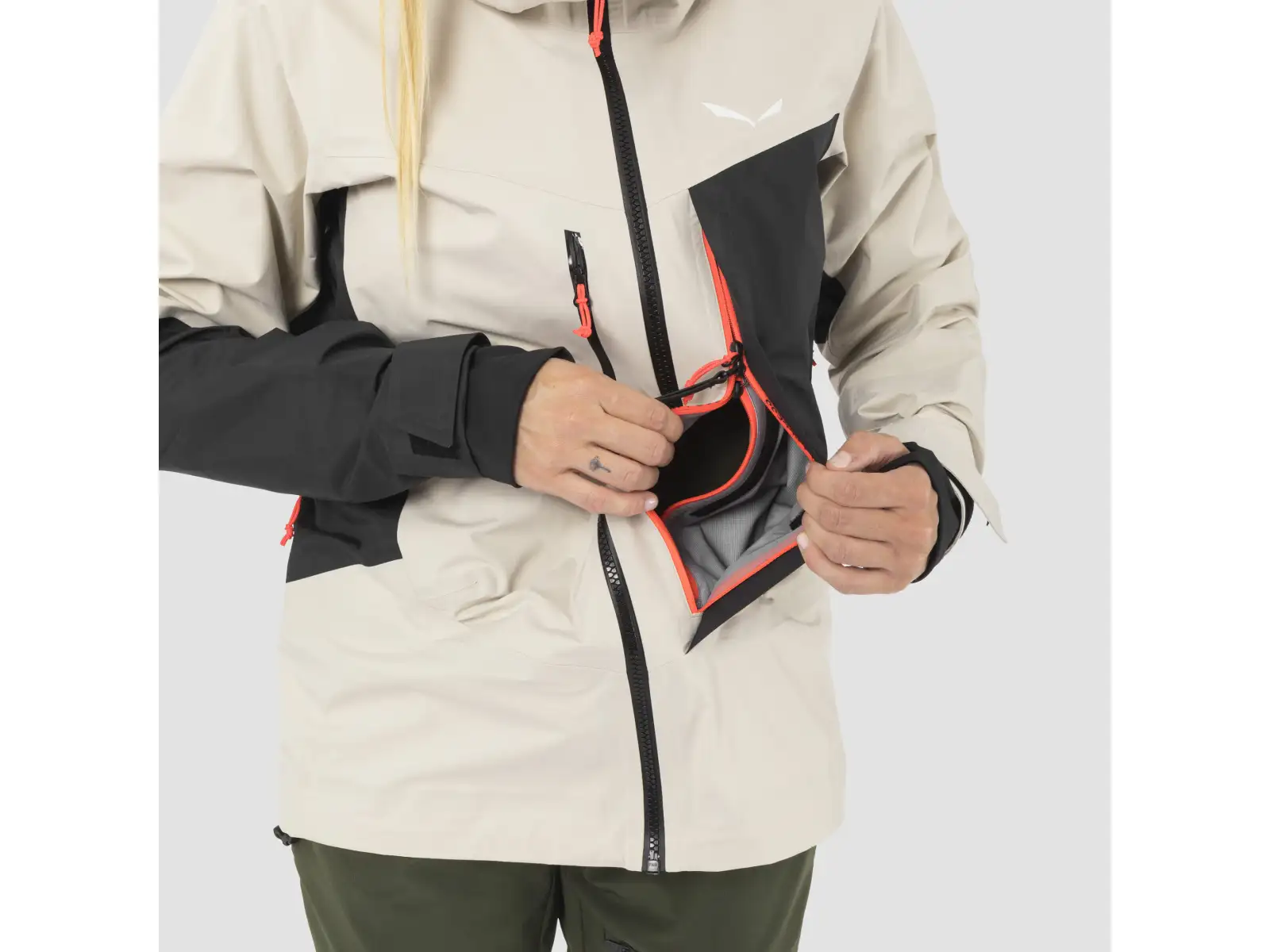 Salewa Sella 3L Powertex damska kurtka Oatmeal/0910