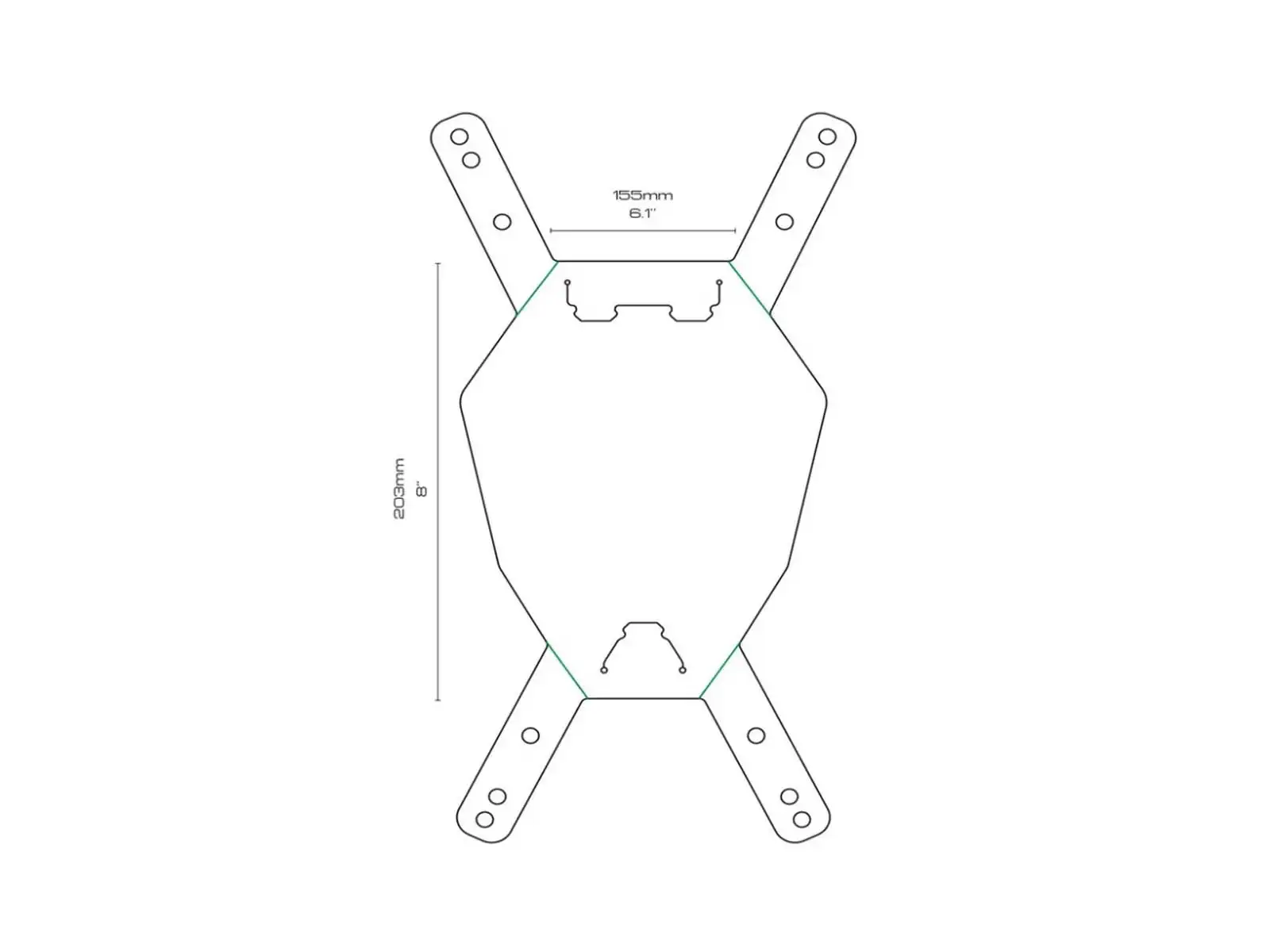 All Mountain Style Number Plate tabliczka na numer startowy Black