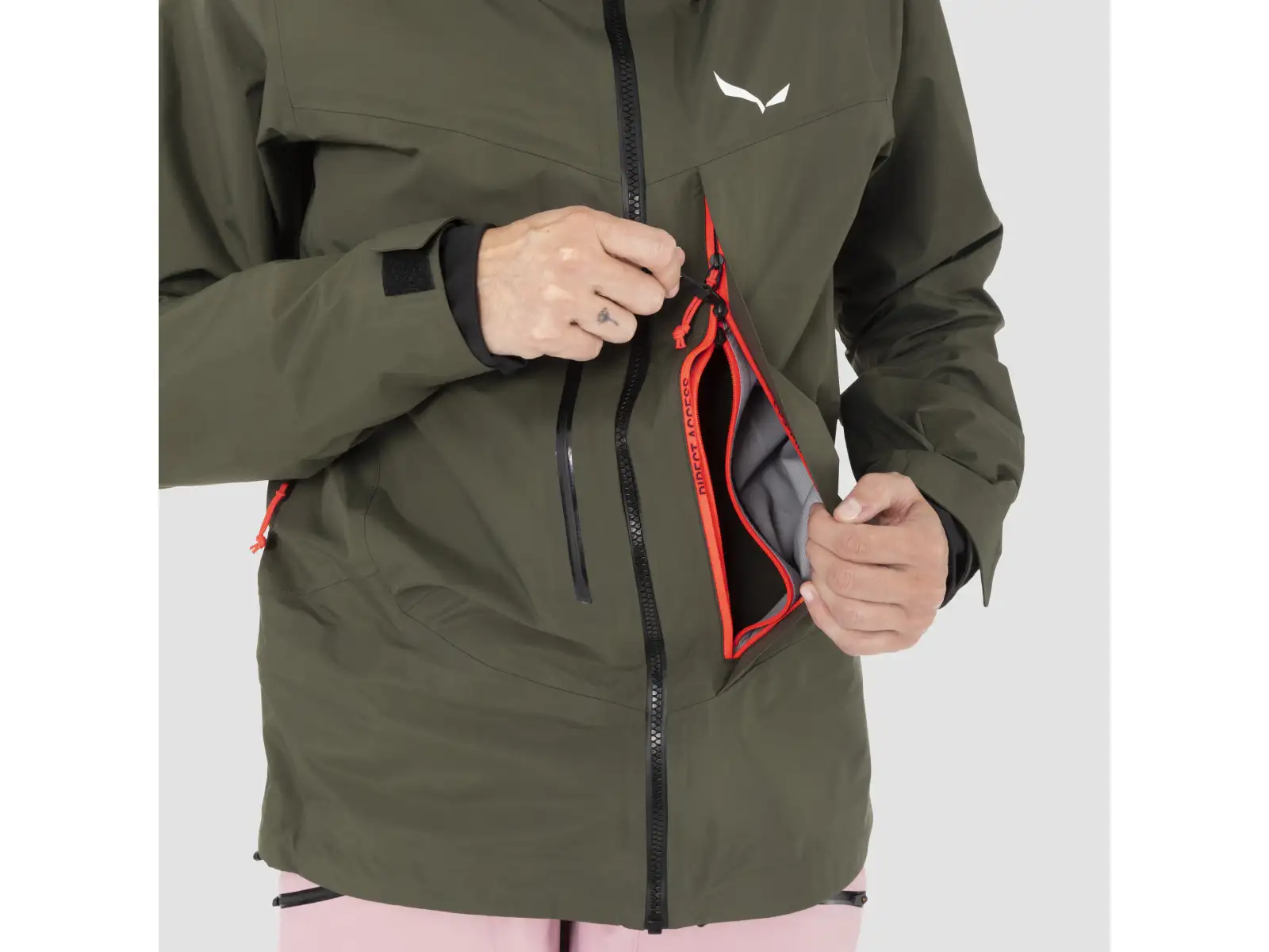 Salewa Sella 3L Powertex damska kurtka Dark Olive