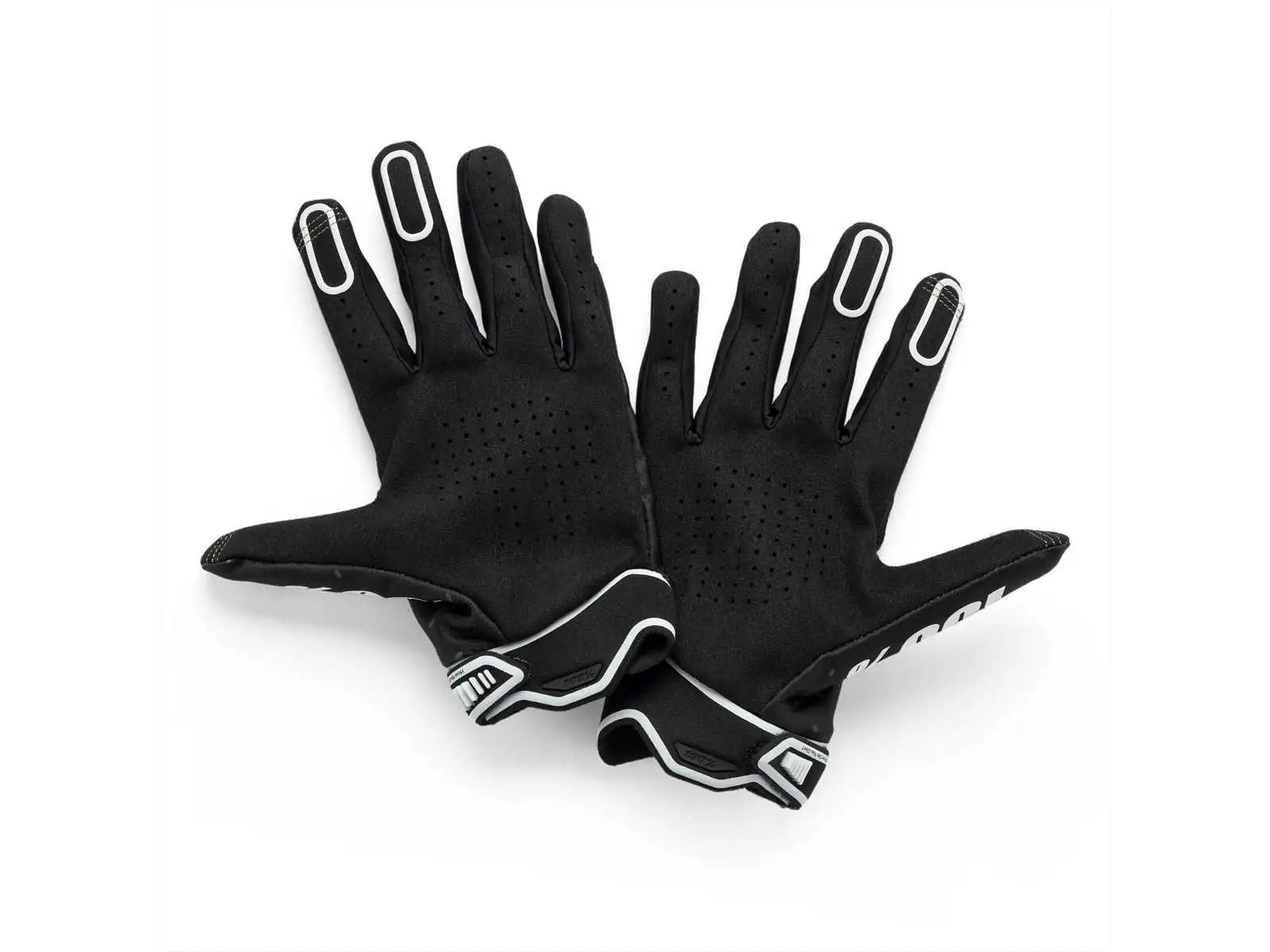 100% Ridefit męskie rękawice Black