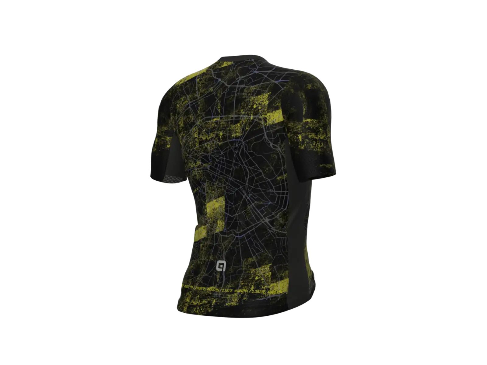Alé PR-E Town męska koszulka rowerowa z krótkim rękawem Giallo Fluo Paris