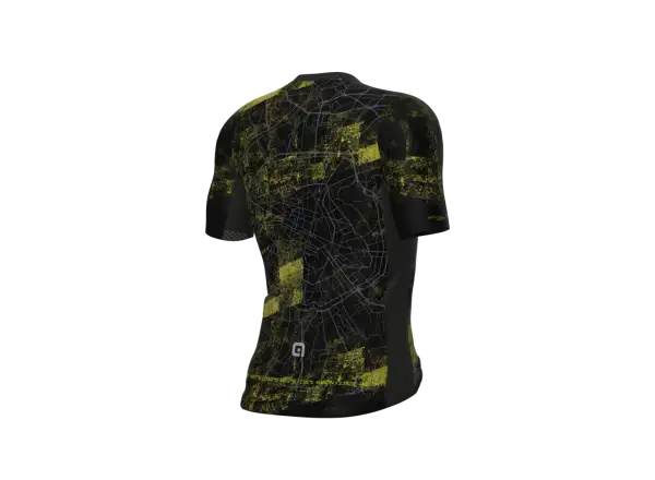 Alé PR-E Town męska koszulka rowerowa z krótkim rękawem Giallo Fluo Paris