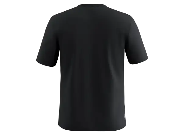Salewa Solidlogo Dry męska koszulka z krótkim rękawem Black out