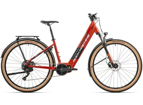 Rock Machine Storm e90-29 Metallic Orange/Silver rower elektryczny turystyczny z niskim przekrokiem