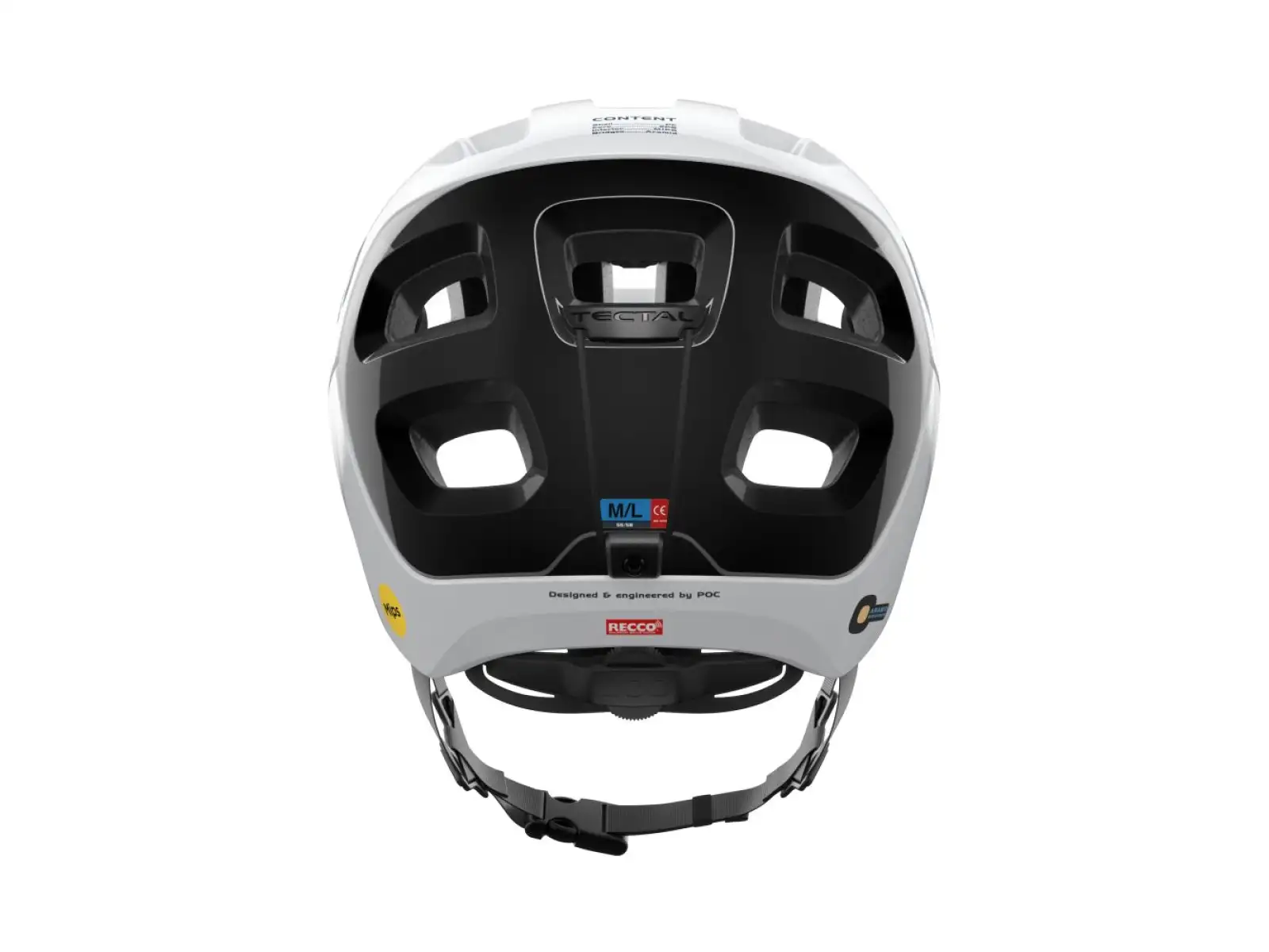 POC Tectal Race MIPS kask Hydrogen White/Uranium Black