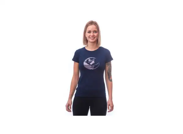 Sensor Merino Active PT Fox damska koszulka krótki rękaw Deep Blue