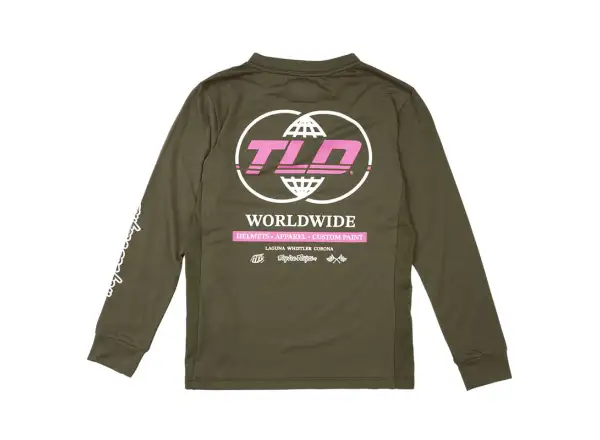 Troy Lee Designs Skyline Ride Tee dziecięca koszulka z długim rękawem Worldwide Caper