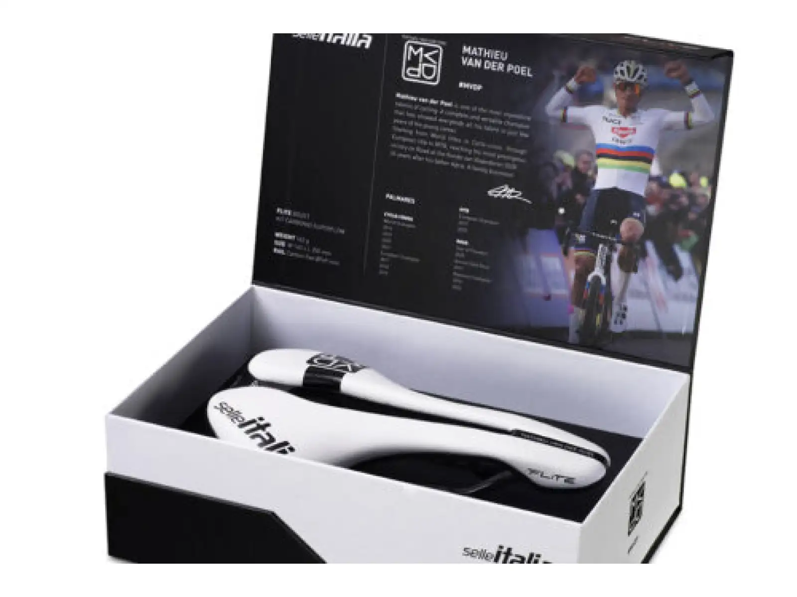 Selle Italia FLITE Boost Superflow Kit Carbon MVDP Edition L3 Carbon +10 mm siodło biała