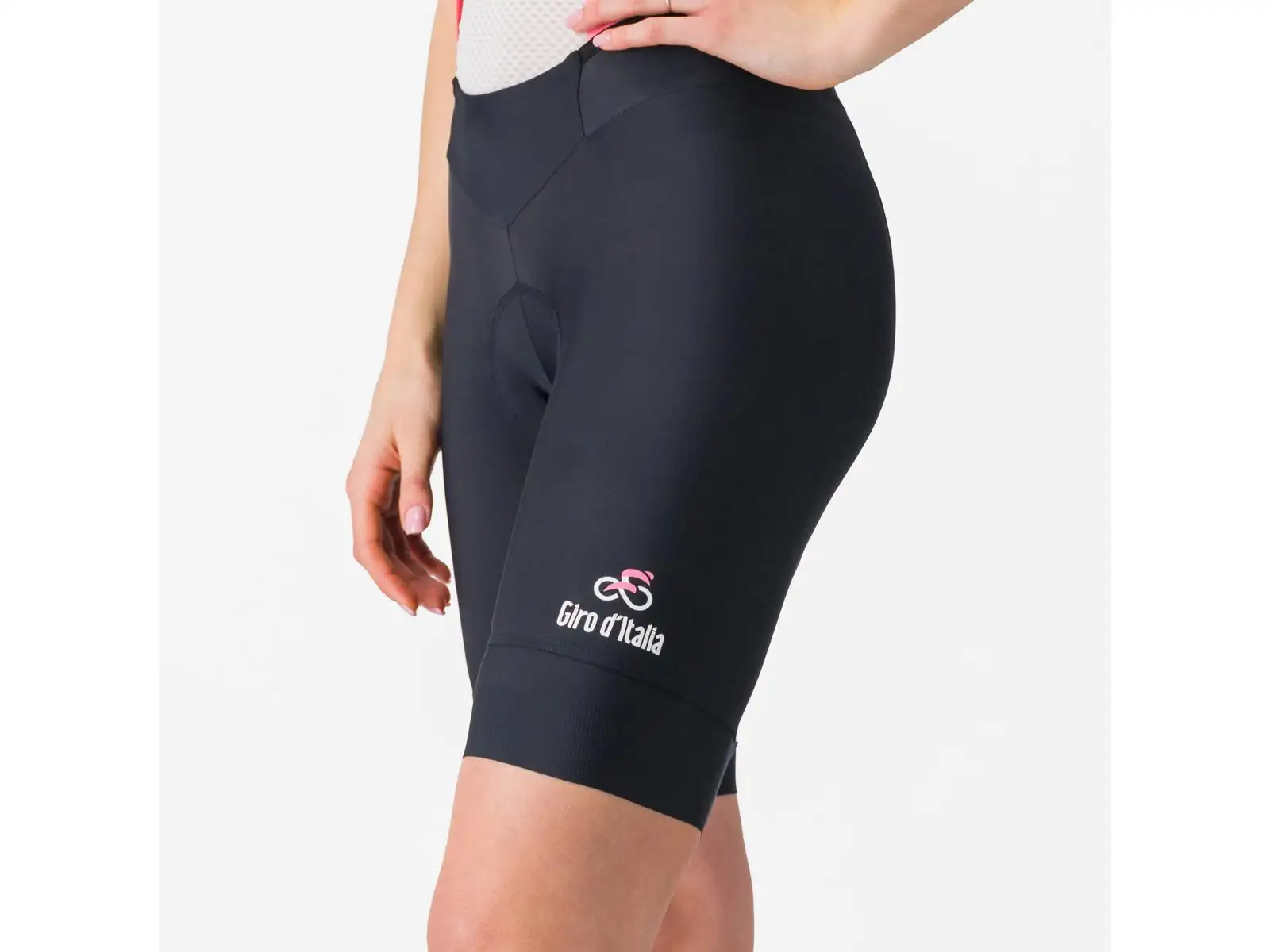 Castelli Giro Prima 2 damskie spodenki z szelkami i wkładką Nero/Rossa