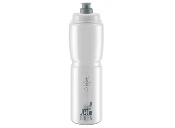 Elite Jet Green bidon 950 ml przejrzysty/szare logo