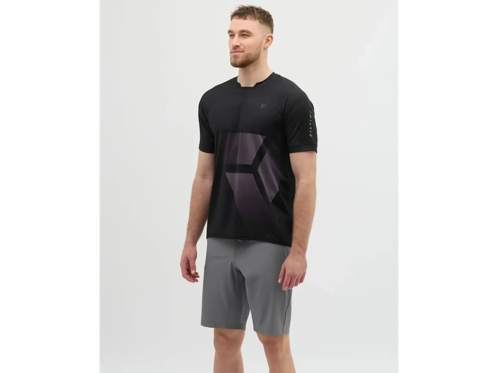 Silvini Gallo męska luźna koszulka z krótkim rękawem Black/Grey