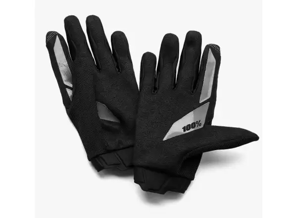 100% Ridecamp męskie rękawice Black/Charcoal