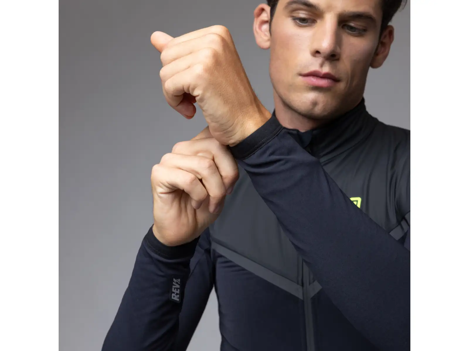 Alé R-EV1 Wool Speed męska zimowa kurtka rowerowa Black