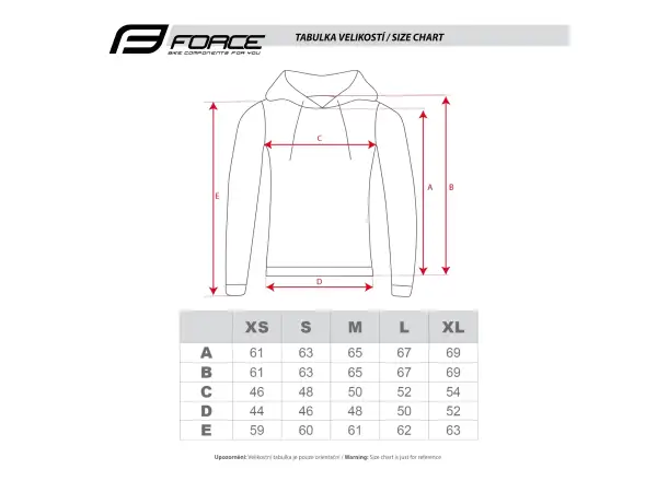 Force Comfy Lady damska bluza z kapturem czarna