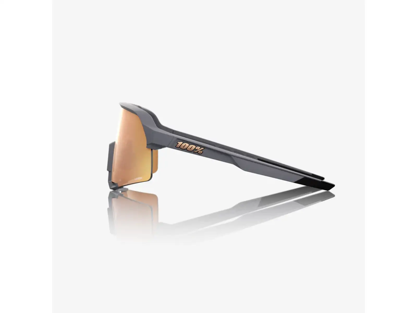 100% S3 okulary przeciwsłoneczne Soft Tact Grey/HiPER Copper Mirror