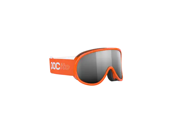 POC POCito Retina dziecięce gogle narciarskie Fluorescent Orange/Partly Sunny Silver